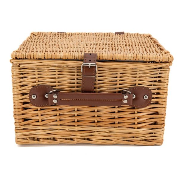 Valise pique-nique en osier naturel 2 couverts - 6