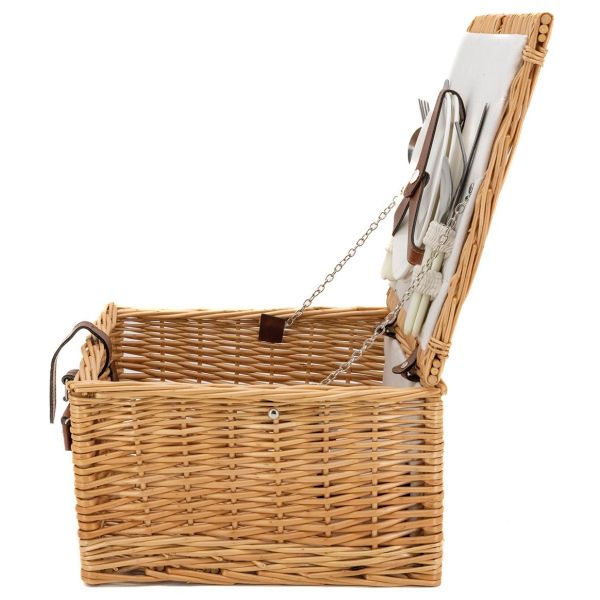 Valise pique-nique en osier naturel 2 couverts - 71,90
