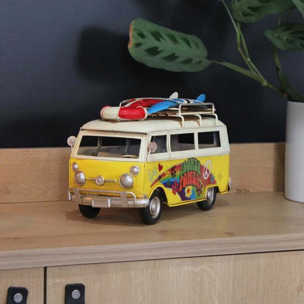 Van décoratif en métal Flower power - 24,90