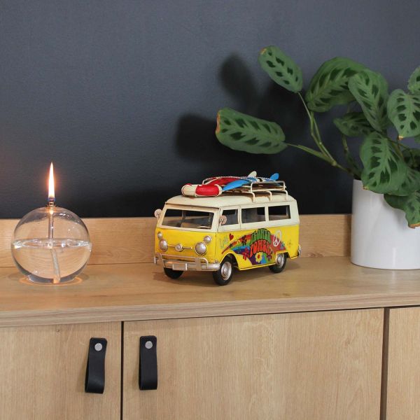 Van décoratif en métal Flower power - SIG-0188