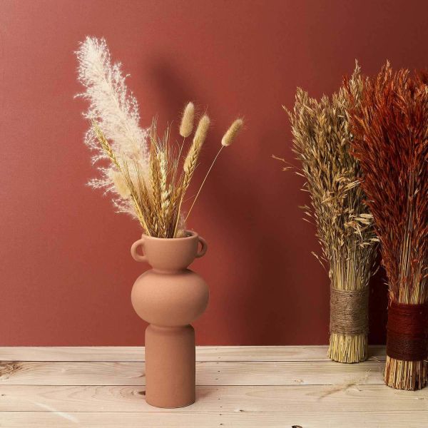 Vase avec anse en céramique  11.5 x 25.5 cm - THE HOME DECO FACTORY