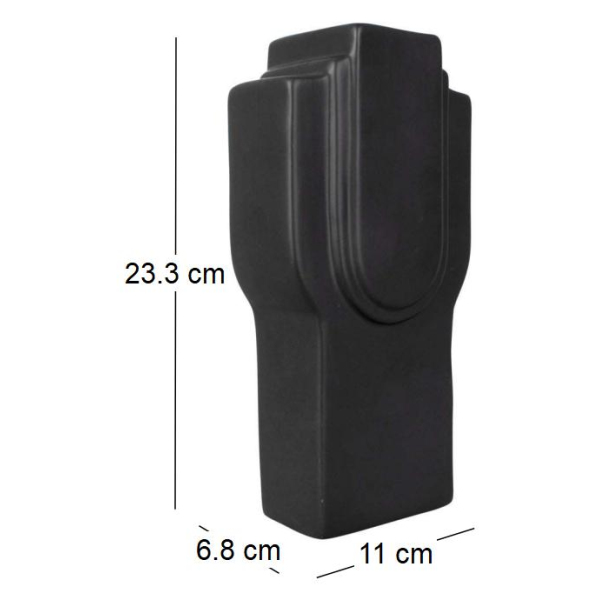 Vase en céramique Art rectangles 23 cm - 6