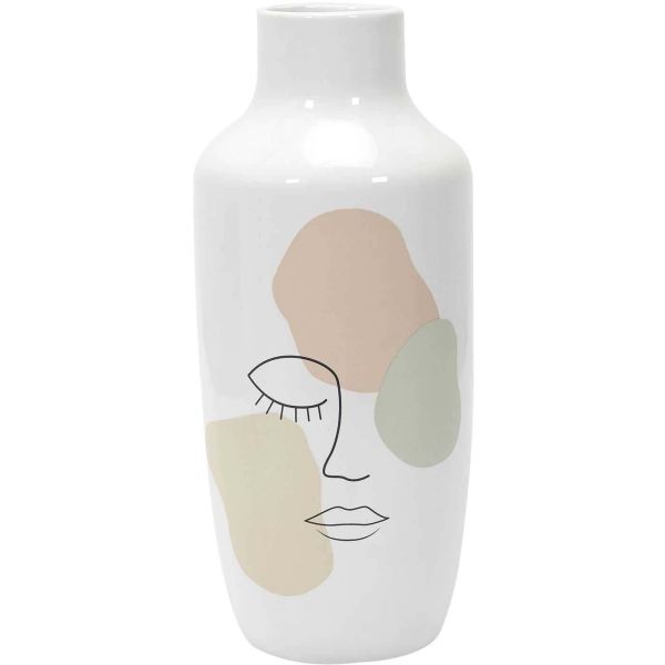 Vase en céramique 12.5 x 29 cm Poésie formelle