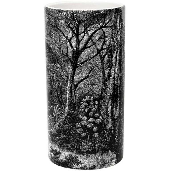 Vase en céramique imprimé 12 x 25 cm Black Forest - CMP-4348