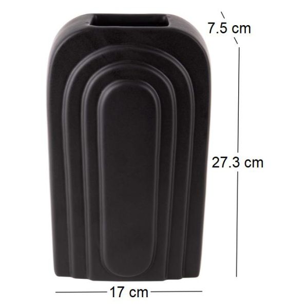 Vase en céramique  noir Arc - 10