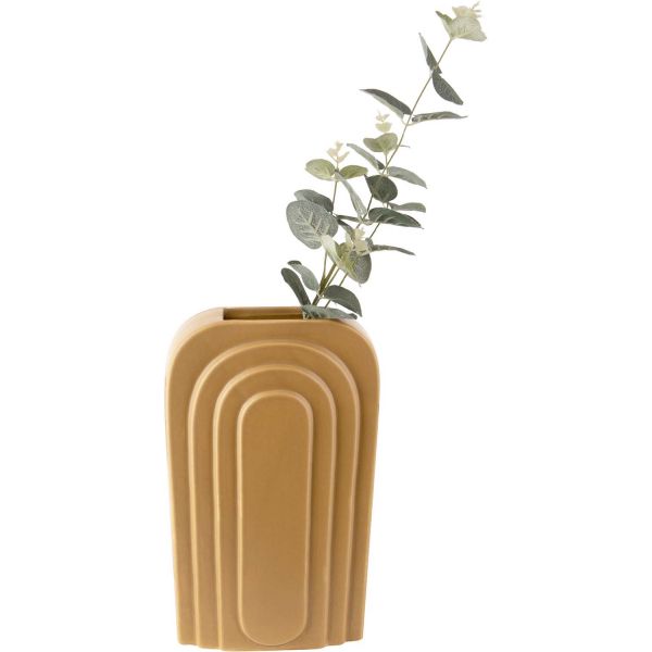 Vase en céramique ocre Arc - PT