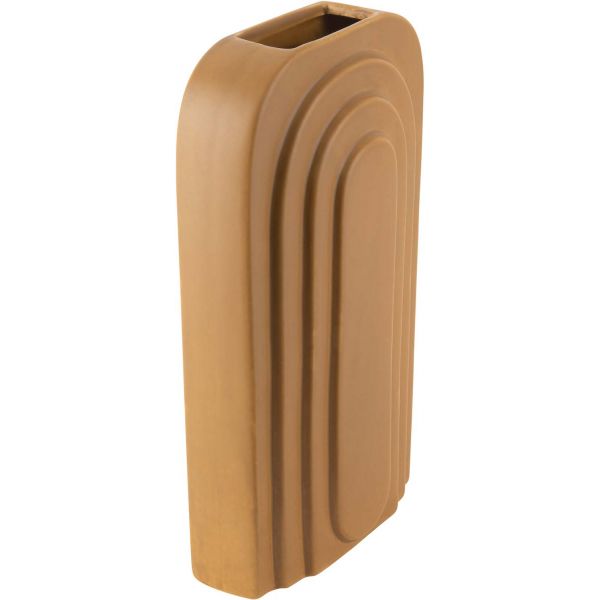 Vase en céramique ocre Arc - PRE-0803