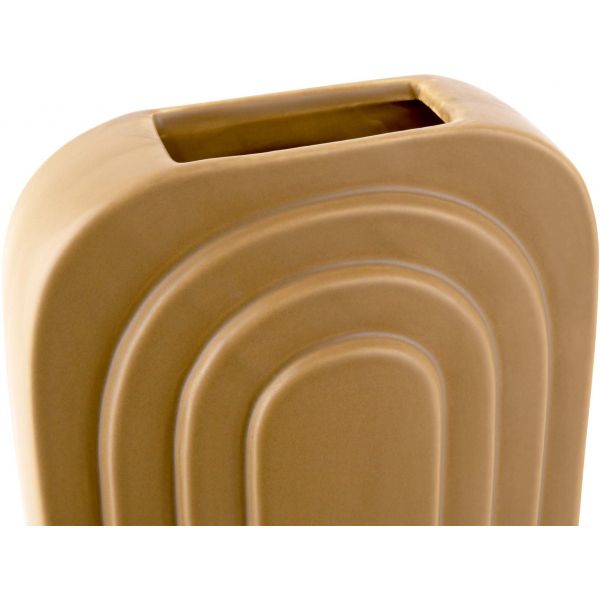 Vase en céramique ocre Arc - 14,90