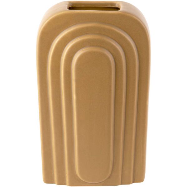 Vase en céramique ocre Arc