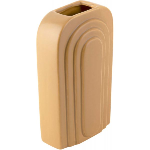Vase en céramique ocre Arc - 5