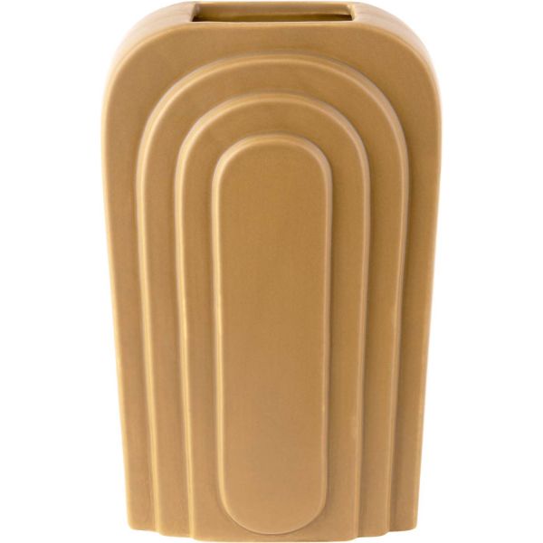 Vase en céramique ocre Arc