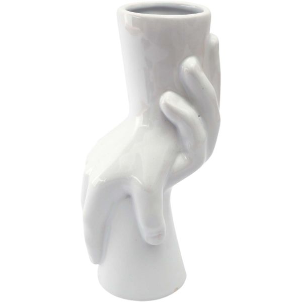 Vase en dolomite Main 24 cm