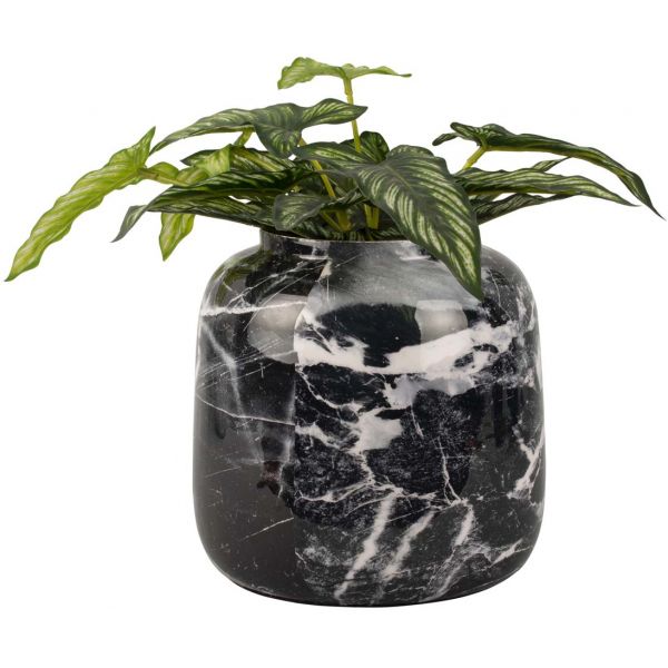 Vase effet marbre Marble sphere 13.5 x 12.5 cm - PRE-1156