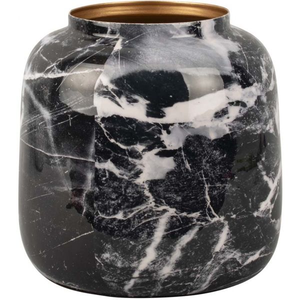 Vase effet marbre Marble sphere 13.5 x 12.5 cm