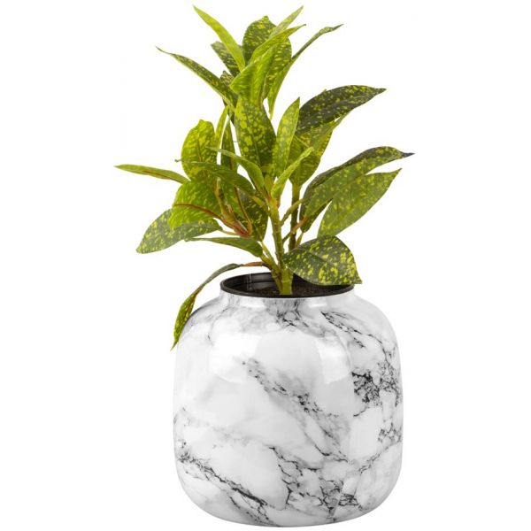 Vase effet marbre Marble sphere 17.5 x 17 cm - PRE-1157