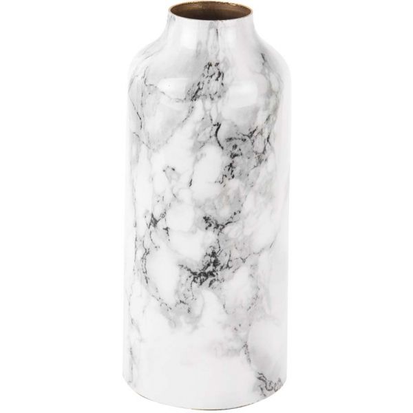 Vase effet marbre Marble straight 9 x 20 cm