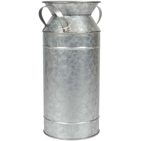 Vase en forme de pot à lait en métal