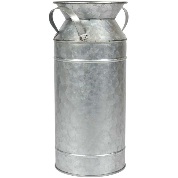 Vase en forme de pot à lait en métal