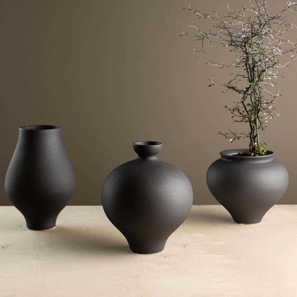 Vase en grès Rellis 6x24 cm - VENTURE HOME