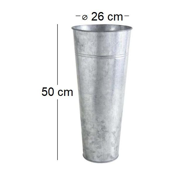 Vase de jardin en zinc lourd - AUBRY GASPARD