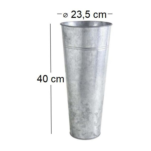 Vase de jardin en zinc lourd - AUBRY GASPARD