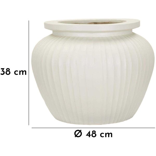 Vase en magnésie Chil 48 x 38 cm - MAU-0613