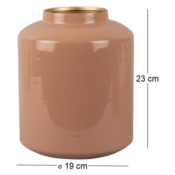 Vase en métal Enamel 19 x 23 cm - 5