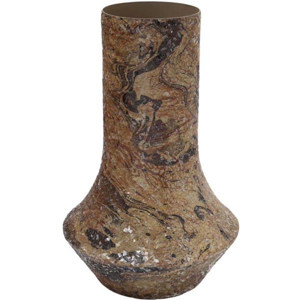 Vase en métal Mosaic Marble