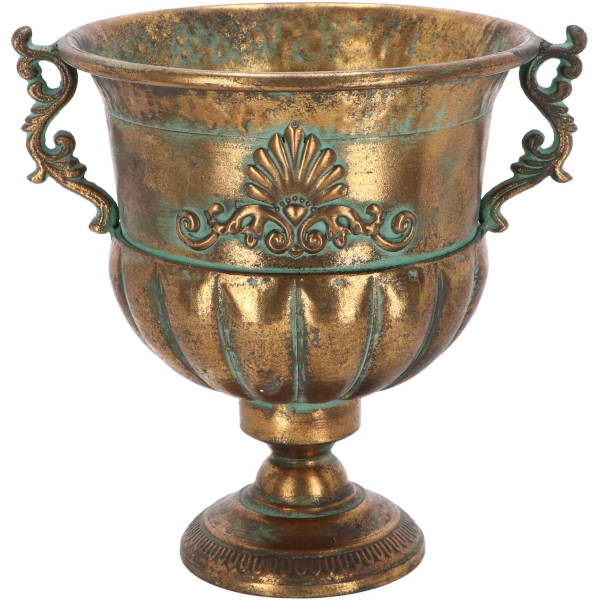 Vase en métal vieilli Médicis