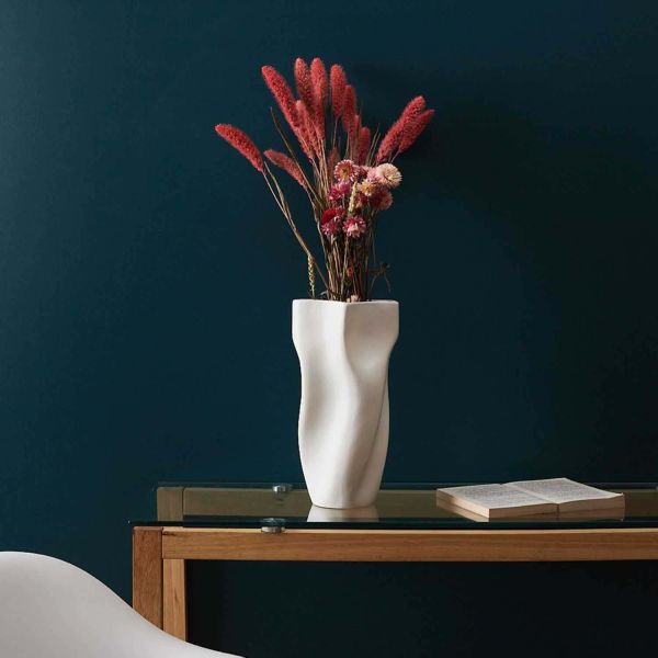 Vase moderne en céramique 14.5 x 12 x 29.5 cm - THE HOME DECO FACTORY