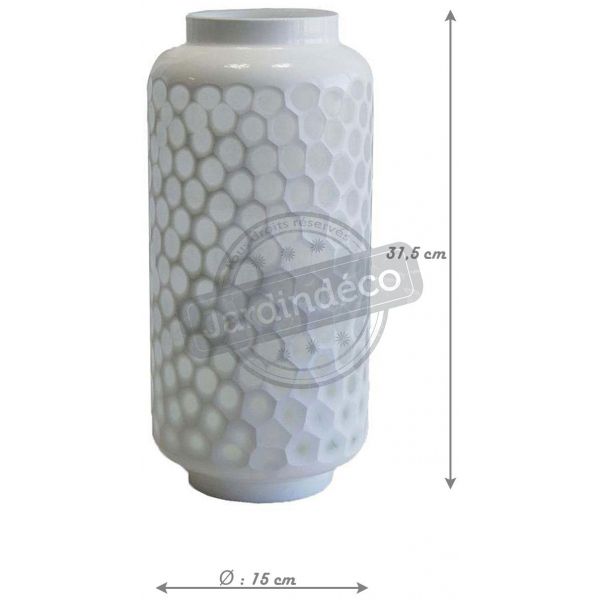 Vase nid d'abeille en verre teinté - AUBRY GASPARD