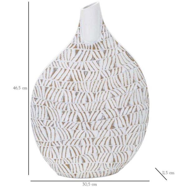 Vase en polyrésine Nairobi 30.5 x 11.5 x 46.5 cm - MAU-0346