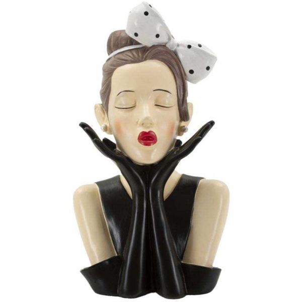 Vase en polyrésine femme Hollywood 17 x 14 x 30.5 cm - 56,90