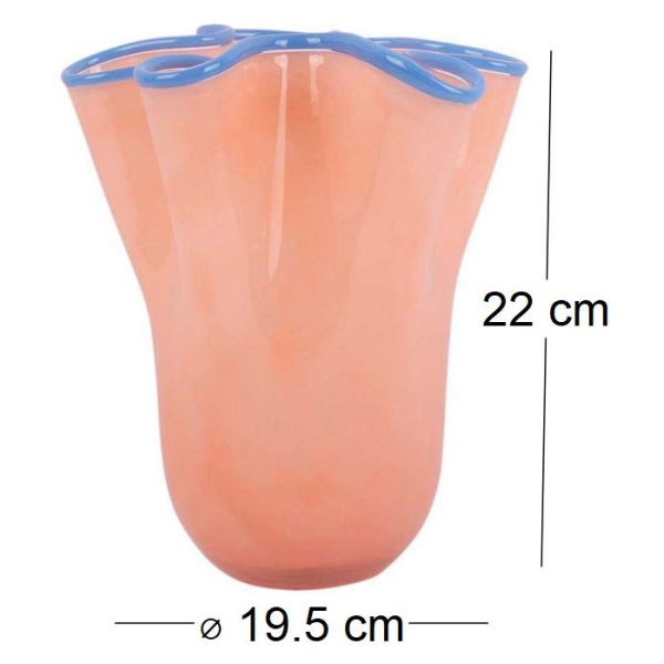 Vase en verre Ruffles Medium - 5