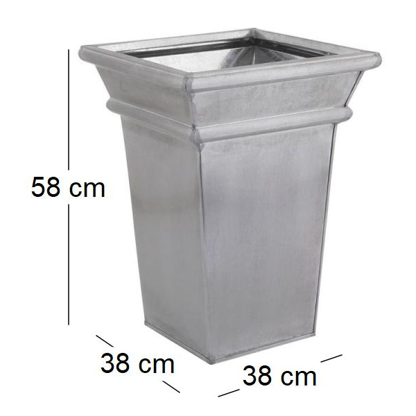 Vase en zinc brossé - AUBRY GASPARD