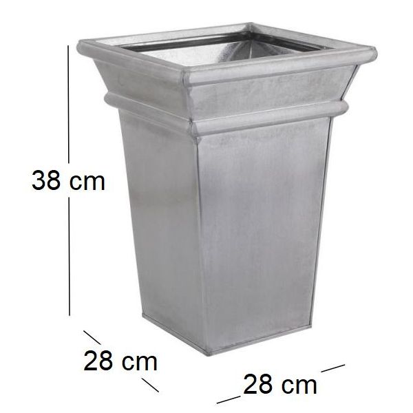 Vase en zinc brossé - AUBRY GASPARD