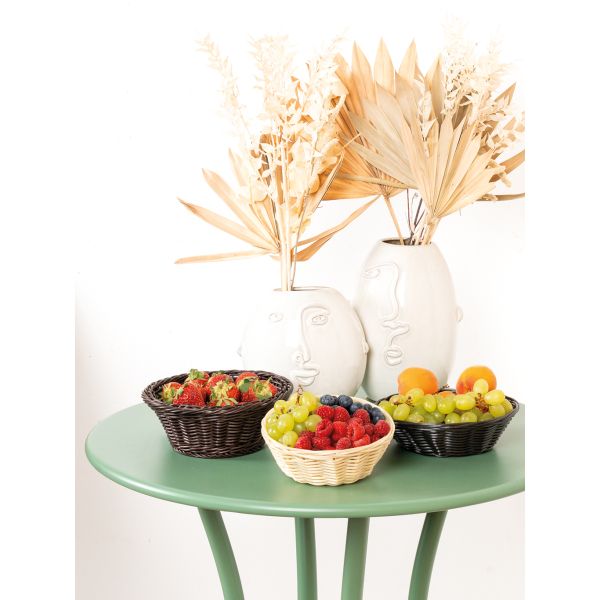 Vases visage en céramique blanche (Lot de 2) - AUB-5110
