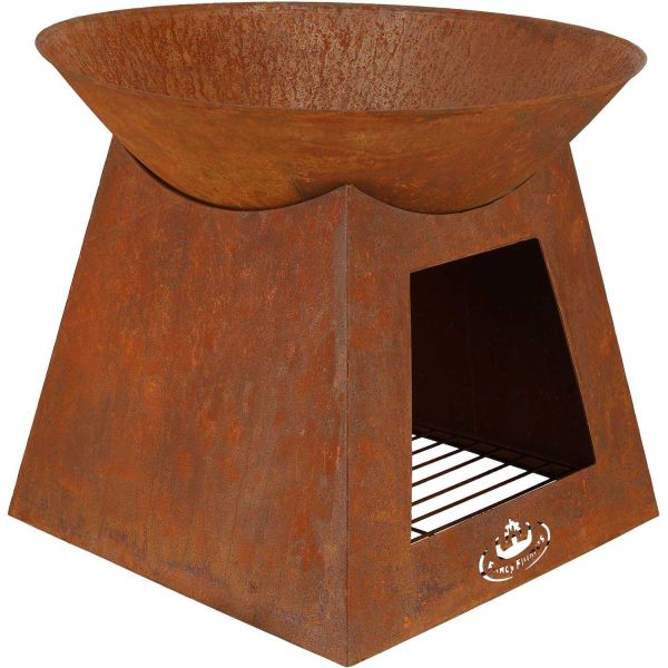 Vasque porte bûches en métal - ESS-0812