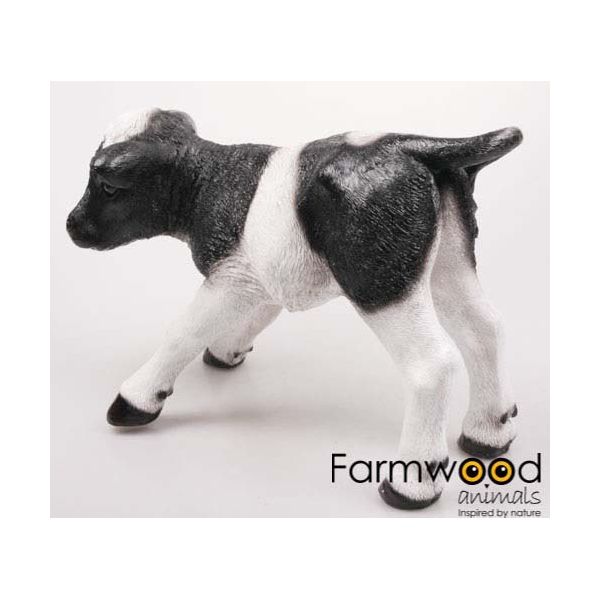 Veau debout en résine 48 x 21 x 33 cm - Farmwood animals