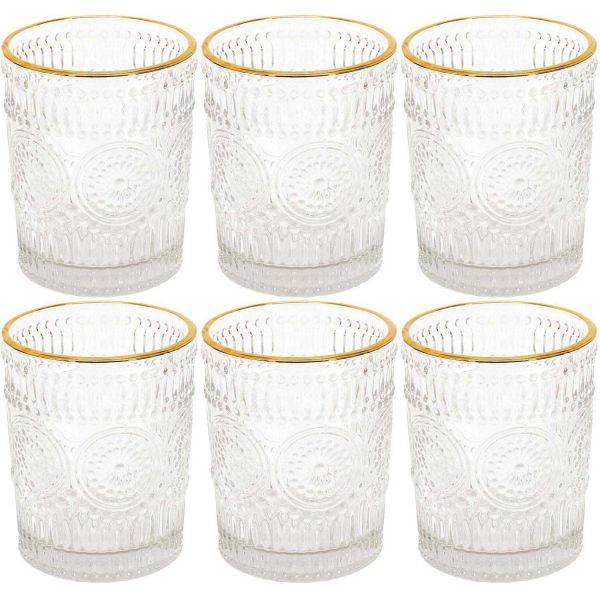 Verre liseré doré 25 cl Mirage (Lot de 6)