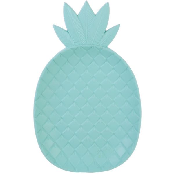 Vide-poche en bois coloré Ananas