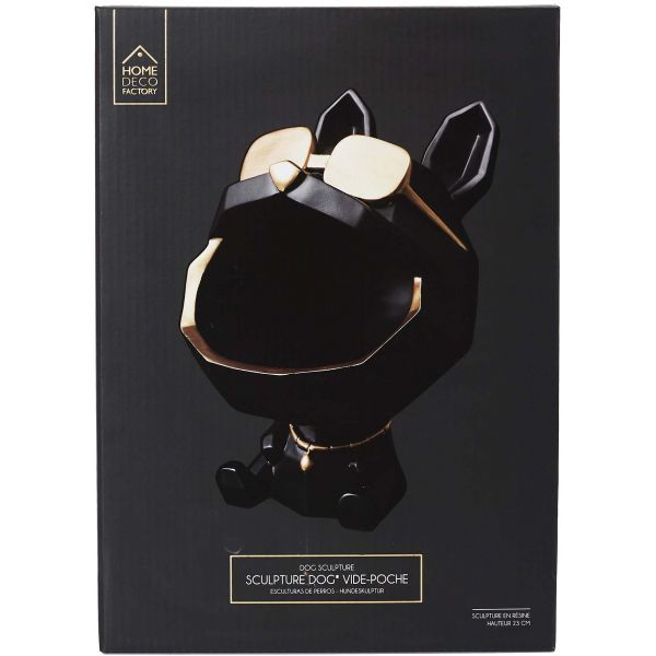 Vide poche chien lunettes dorées origami - 32,90