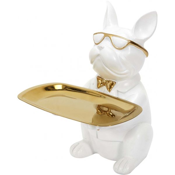 Vide poche déco bouledogue cool assis - THE HOME DECO FACTORY