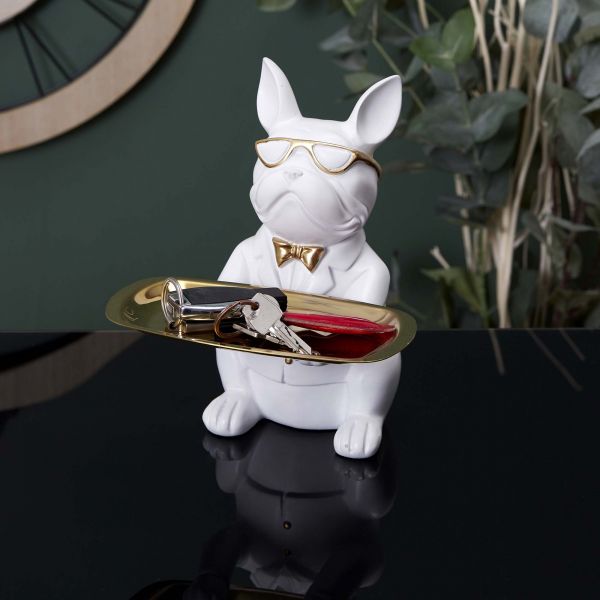 Vide poche déco bouledogue cool assis - 5