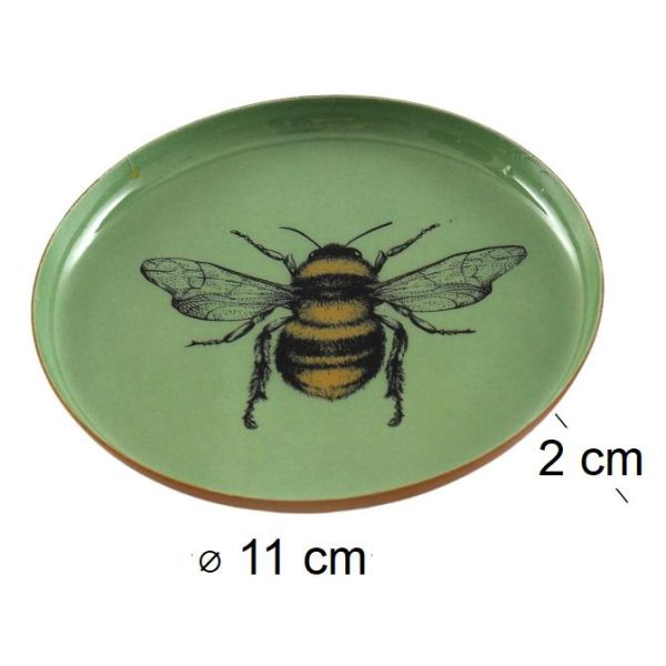 Vide-poche en métal Abeille 11 cm - SIF-0451