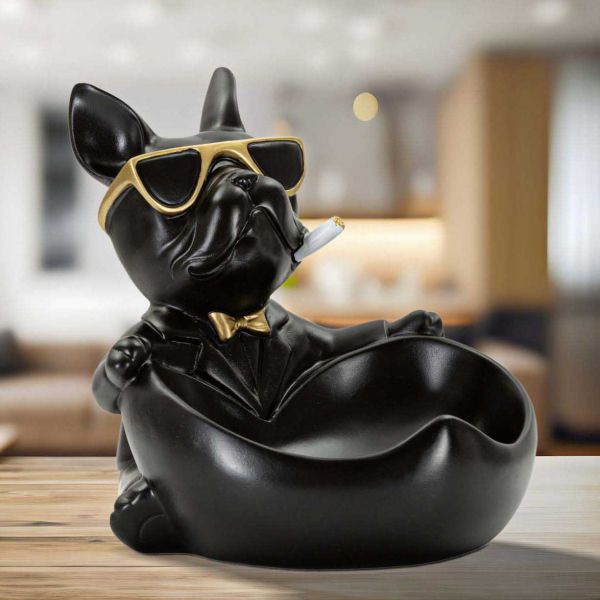 Vide-poche en polyrésine Dog ball 18.5 x 20.5 x 20 cm - MAURO FERRETTI