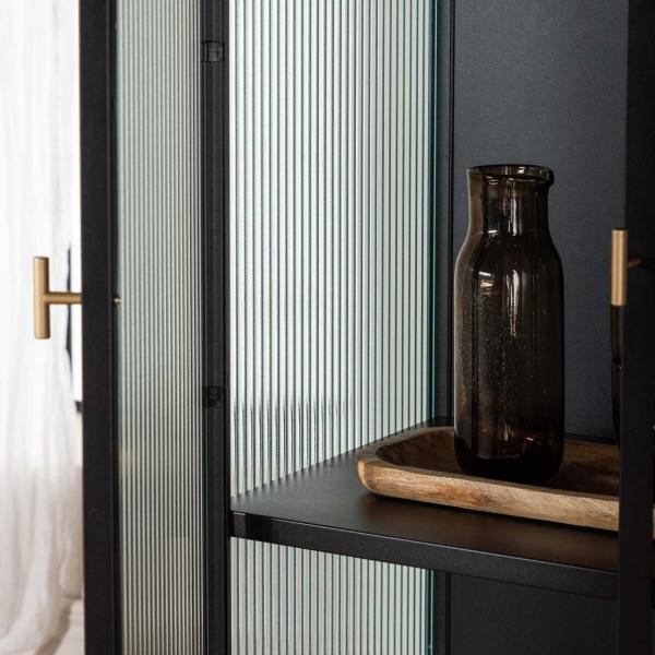 Vitrine en acier 70 x 40 x 160 cm Garis - 7