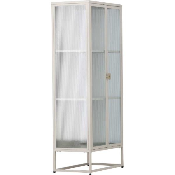 Vitrine en acier 70 x 40 x 160 cm Garis - VEN-1187