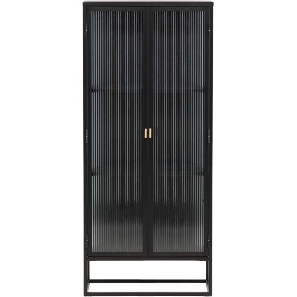 Vitrine en acier 70 x 40 x 160 cm Garis - 5