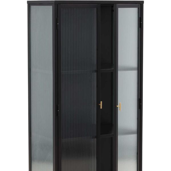 Vitrine en acier 70 x 40 x 160 cm Garis - 6